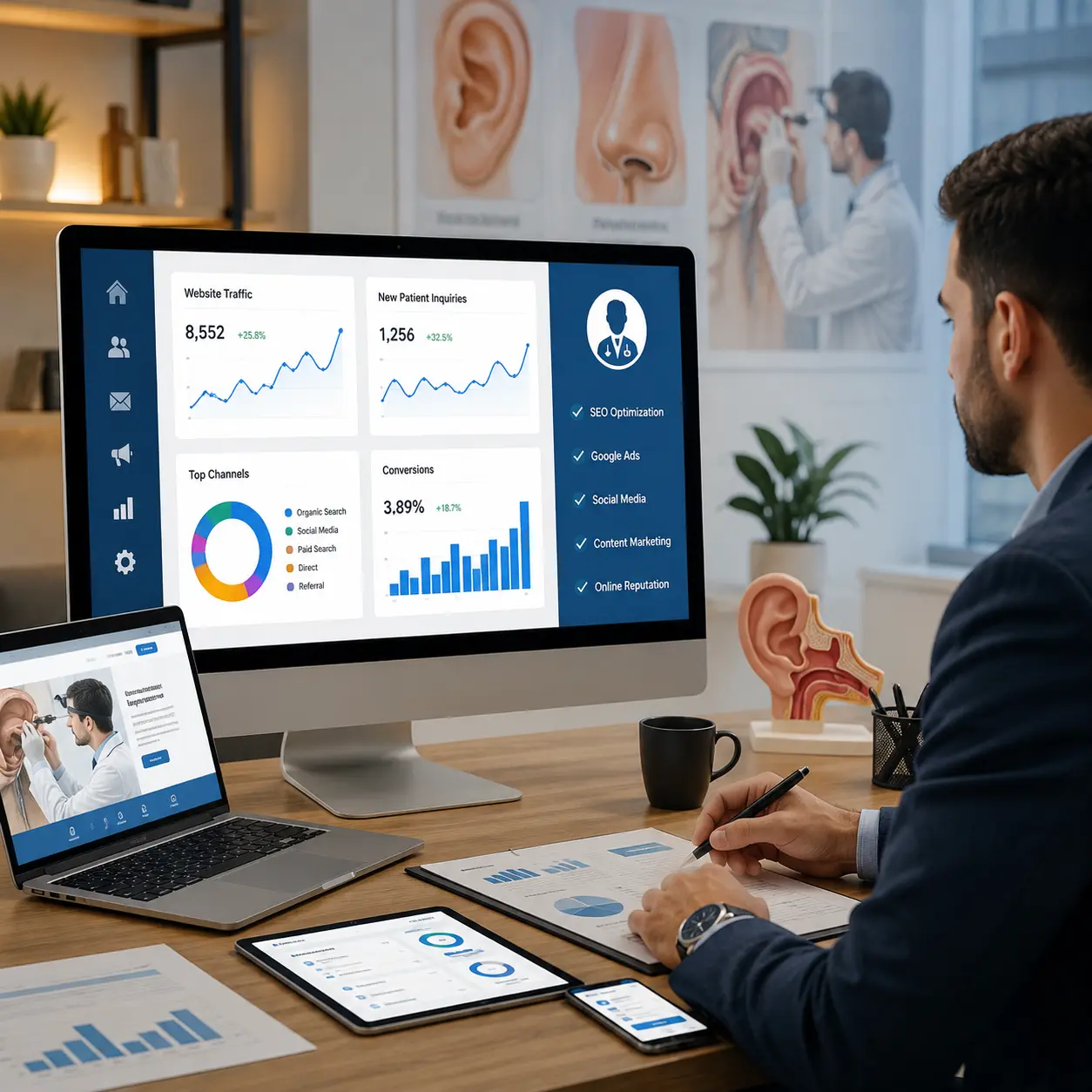 Digital Marketing Experts for ENT Clinics in Dubai