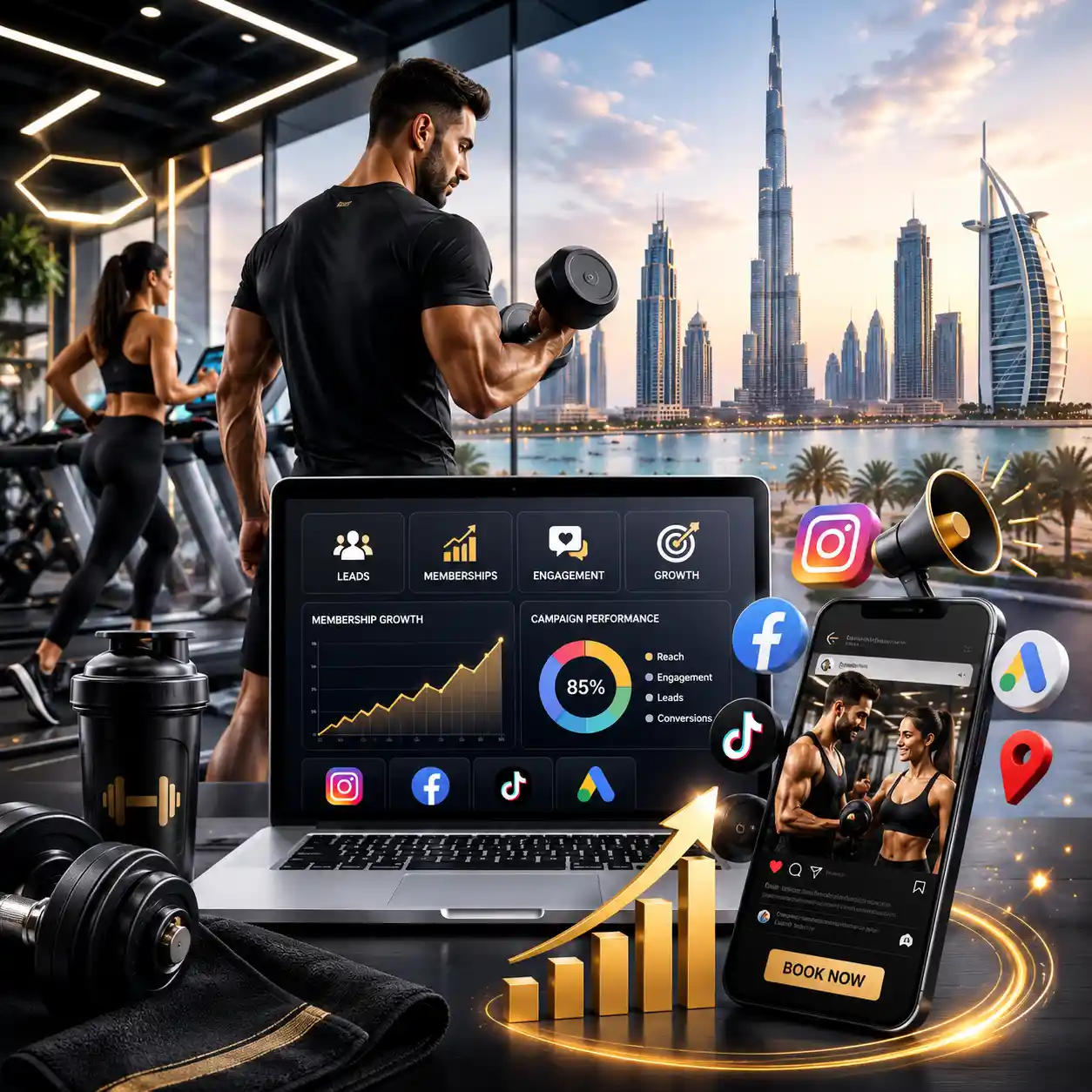 Digital Marketing Services for Gyms in Dubai