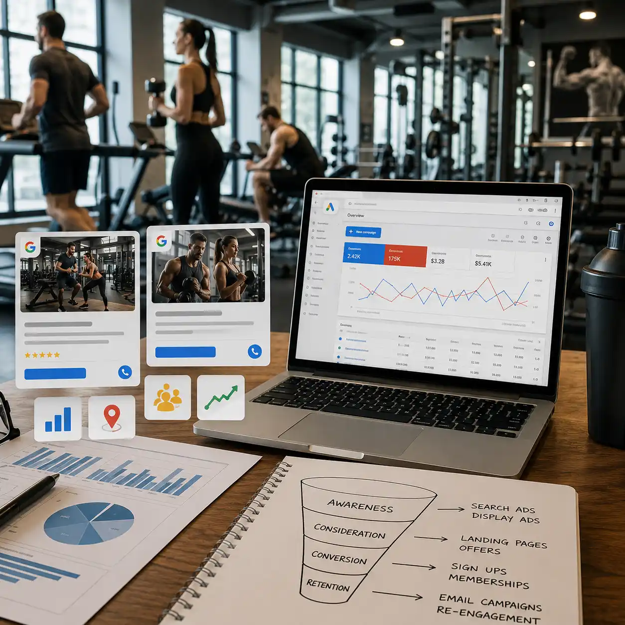 Google Ads Services for Fitness Centers in Dubai