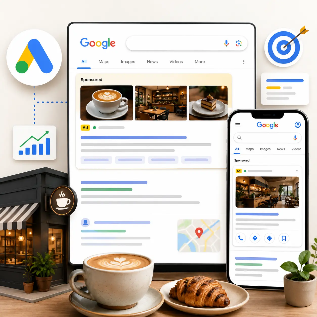 Google Ads for Cafes in dubai