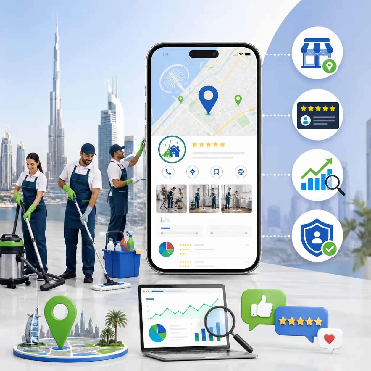 Local SEO for Cleaning Companies in Dubai