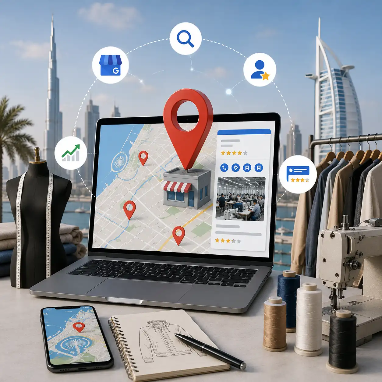 Local SEO for Clothing Manufacturers in Dubai