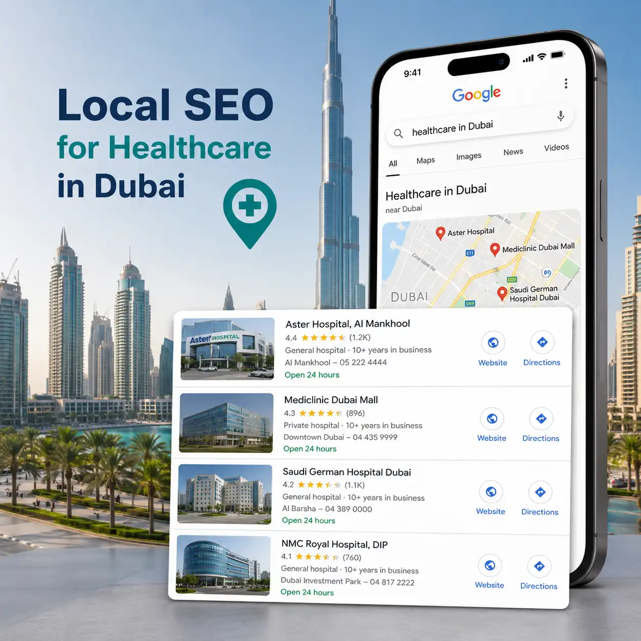 Local SEO for Healthcare in Dubai