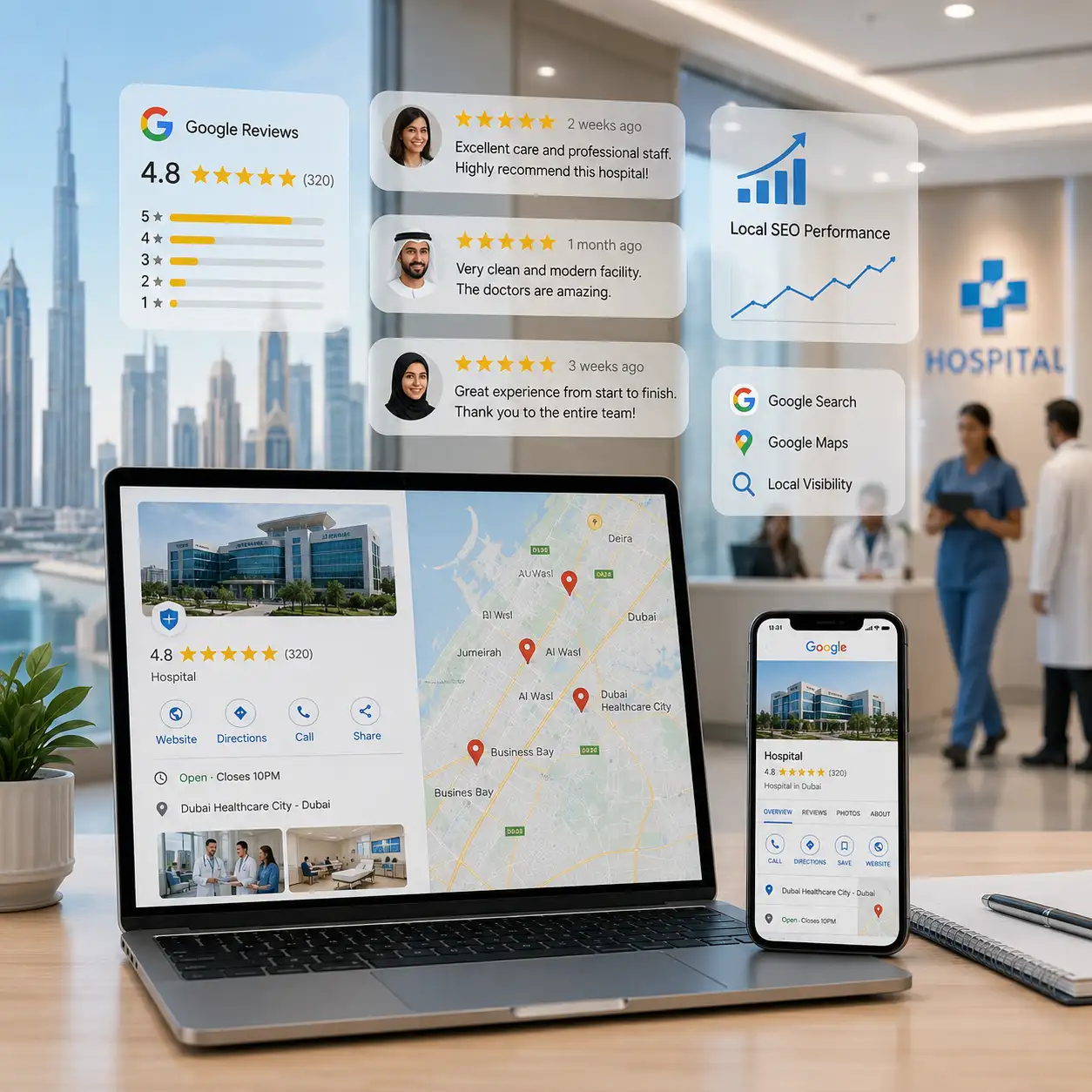 Local SEO for Hospitals in Dubai