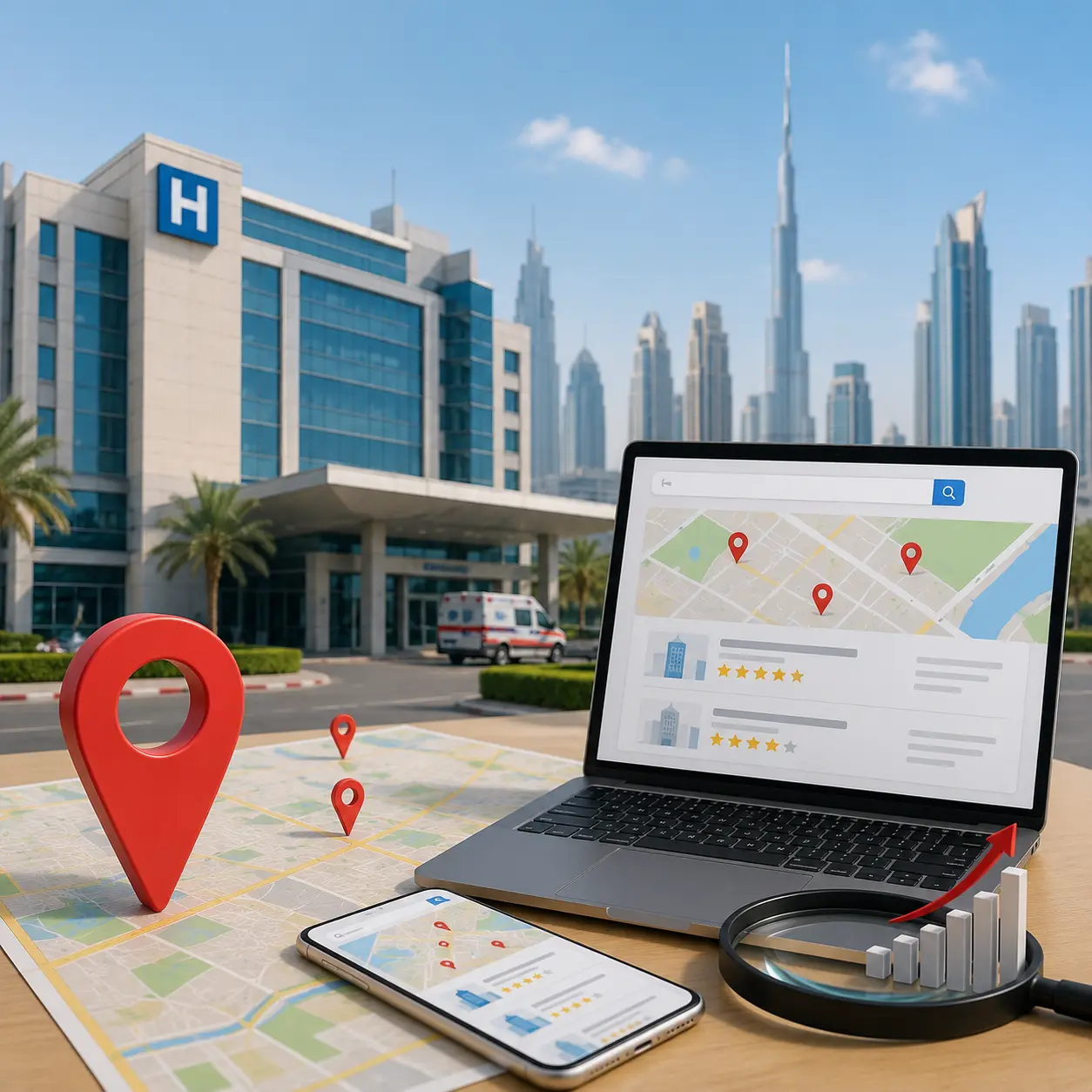 Local SEO services for Hospitals in Dubai