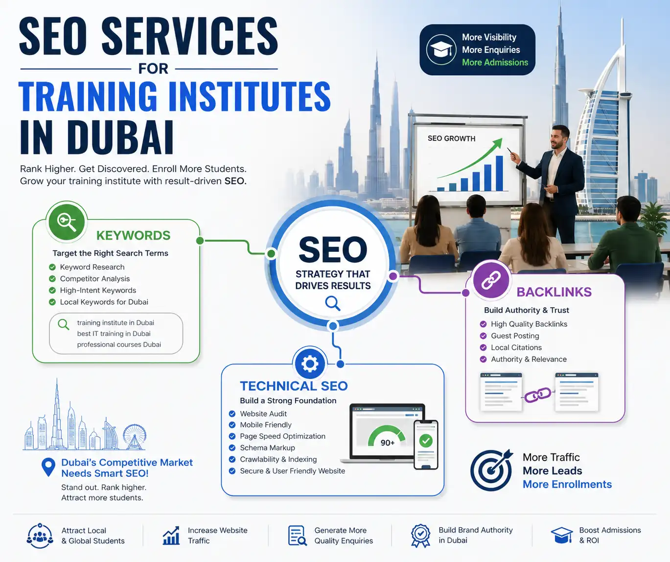 SEO services for Training Institutes in Dubai