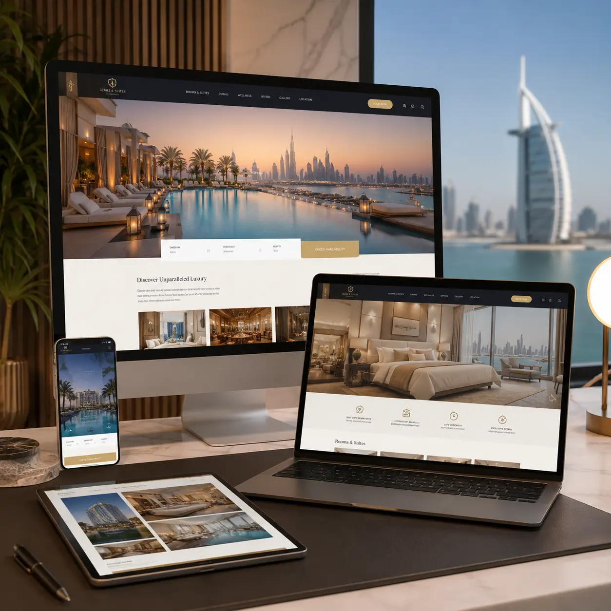 Website Design Services for Hotels in Dubai