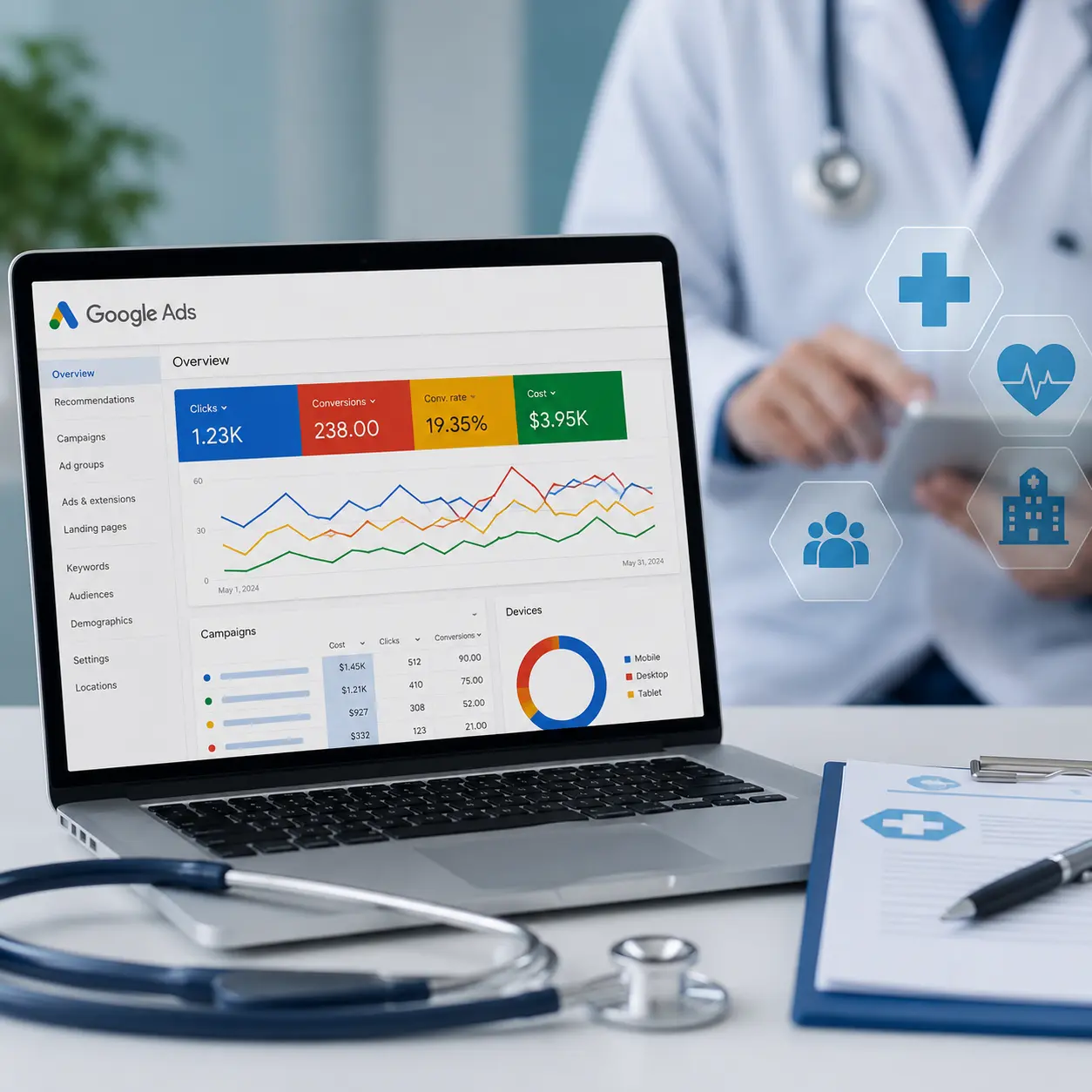 google ads services for healthcare dubai