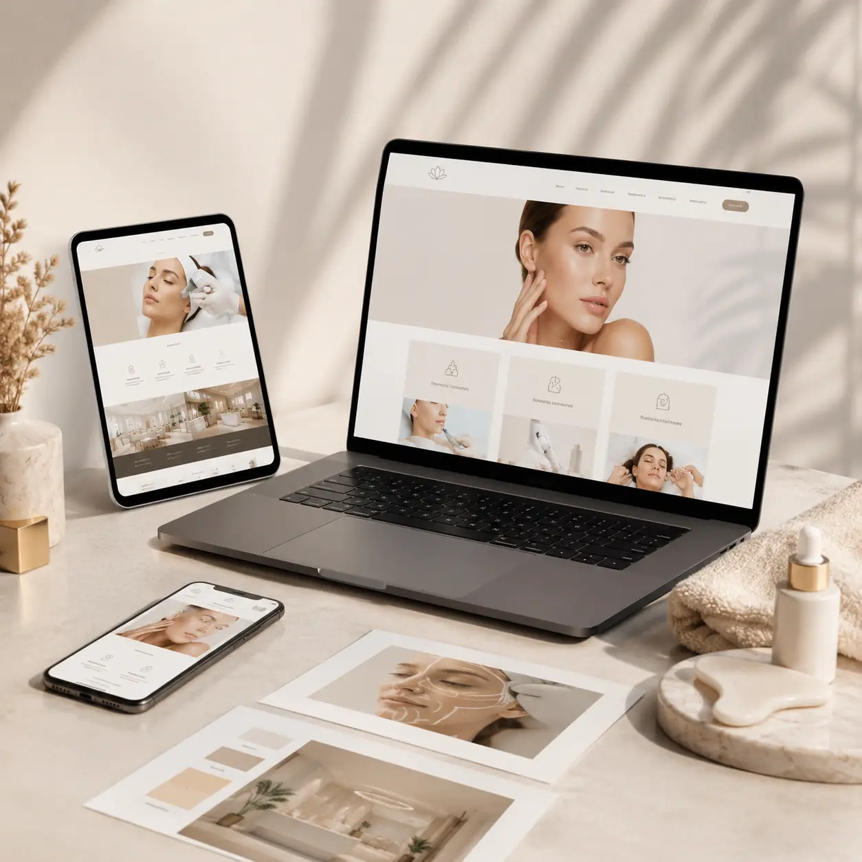 website design for aesthetic clinic services Dubai
