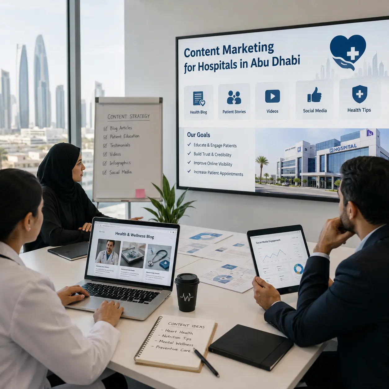 Content Marketing for Hospitals in Abu Dhabi
