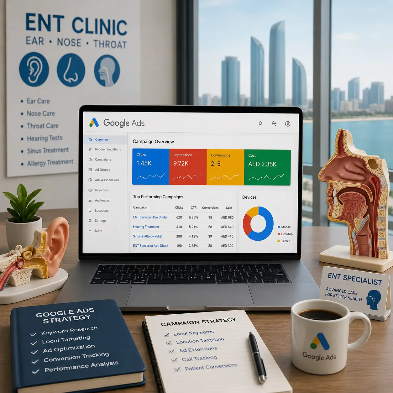 Google Ads Expert for ENT Clinics in Abu Dhabi