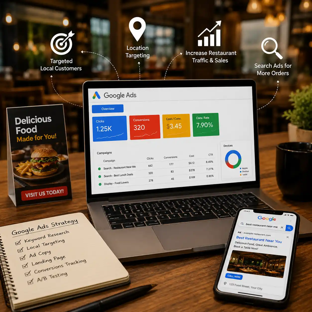 Google Ads Services for Restaurants in Abu Dhabi