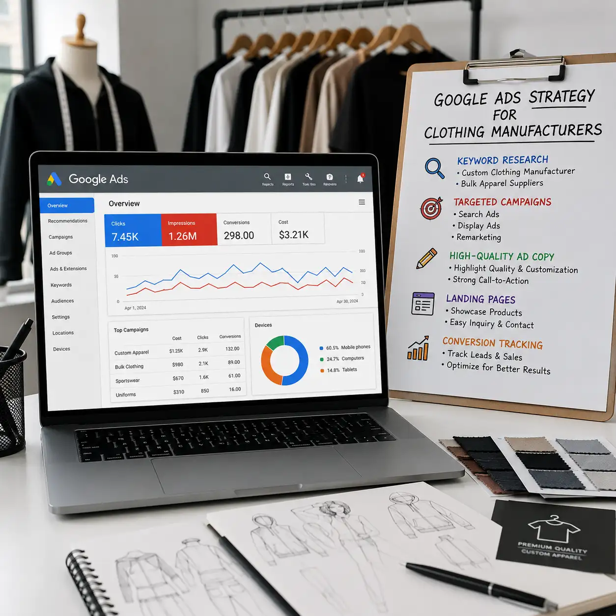 Google Ads for Clothing Manufacturers in Abu Dhabi