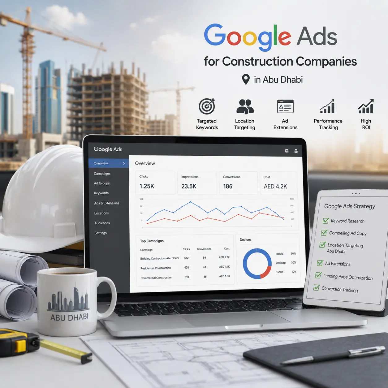 Google Ads for Construction Companies in Abu Dhabi
