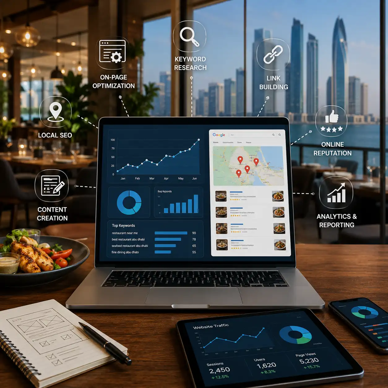 SEO Services for Restaurants in Abu Dhabi