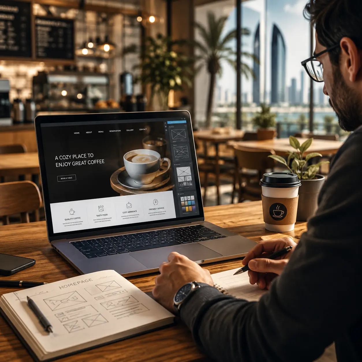 Website Design Consultant for Cafes in Abu Dhabi