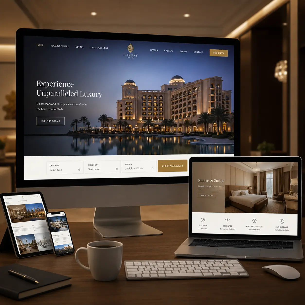 Website Design Expert for Hotels in Abu Dhabi
