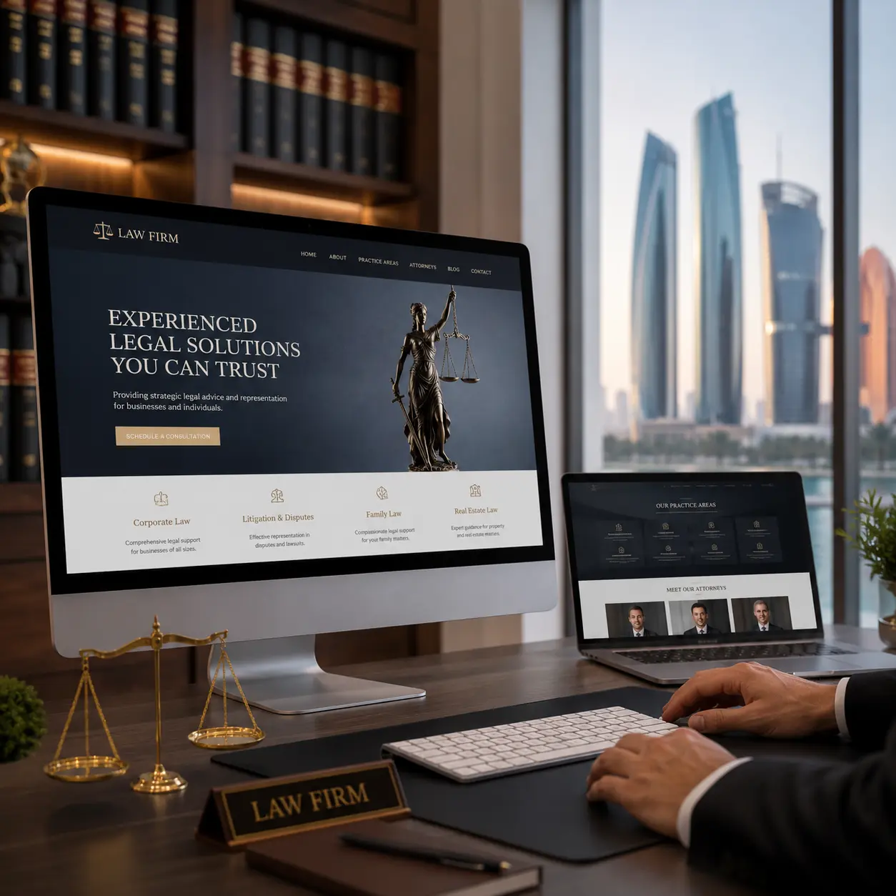 Website Design Expert for Law Firms in Abu Dhabi