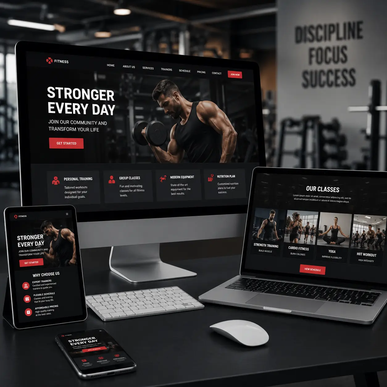 Website Design Services for Gyms in Abu Dhabi
