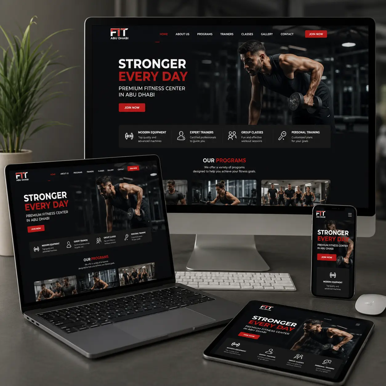 Website Design for Fitness Centers in Abu Dhabi